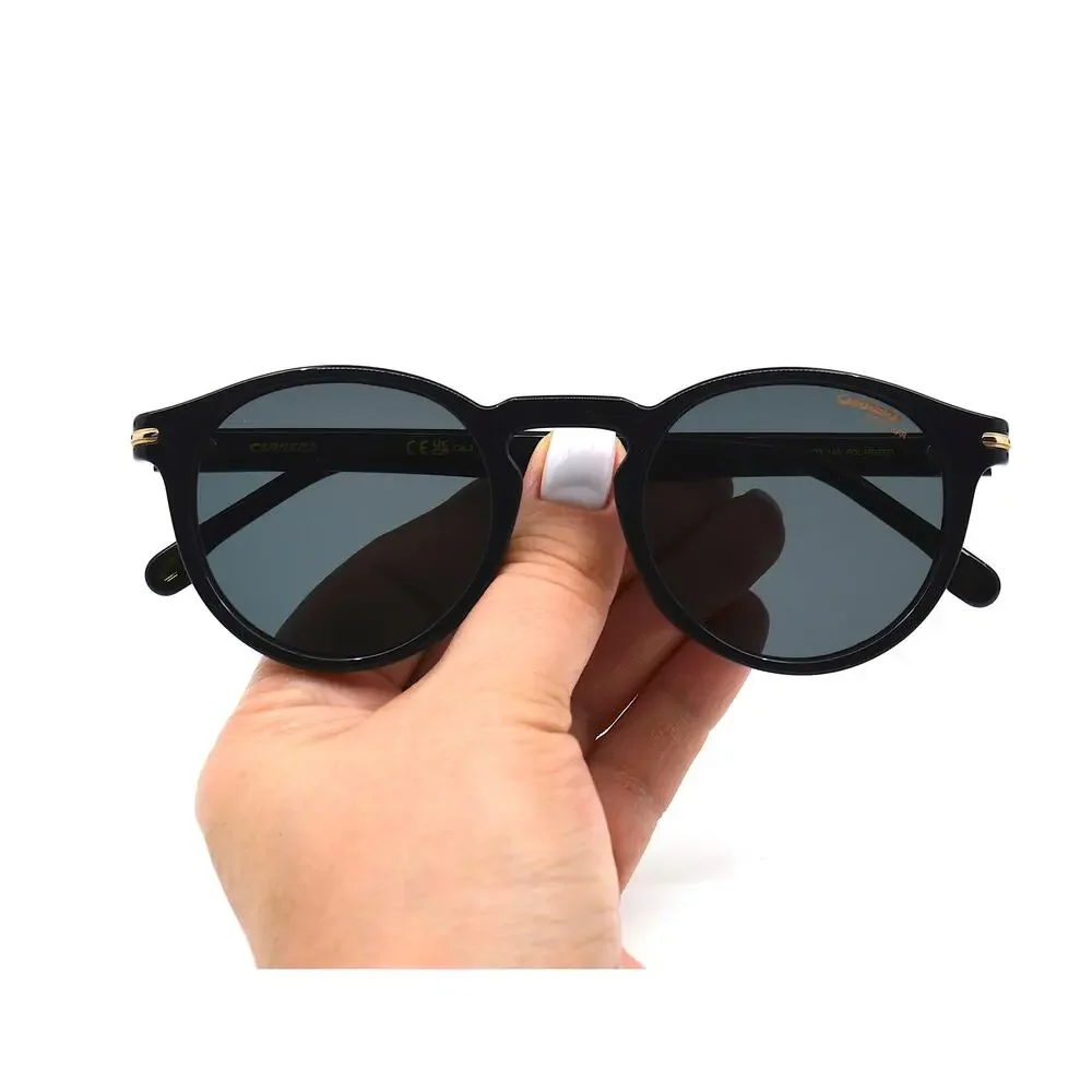 NEW CARRERA 301/S BLACK GREY POLARIZED AUTHENTIC SUNGLASSES